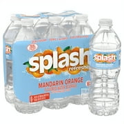 Splash Mandarin Orange Flavored Water, 16.9 fl oz, 6 Pack Plastic Bottles