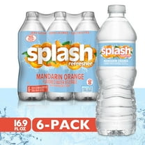 Splash Mandarin Orange Flavored Water, 16.9 fl oz, 6 Pack Plastic Bottles