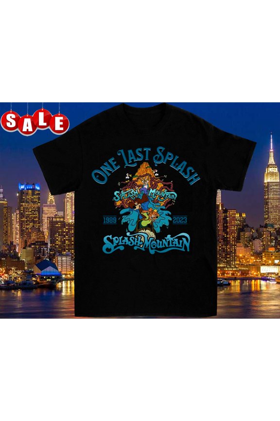 Splash Mountain Cartoon Tour 2023 T Shirt Black S-5XL HPS189
