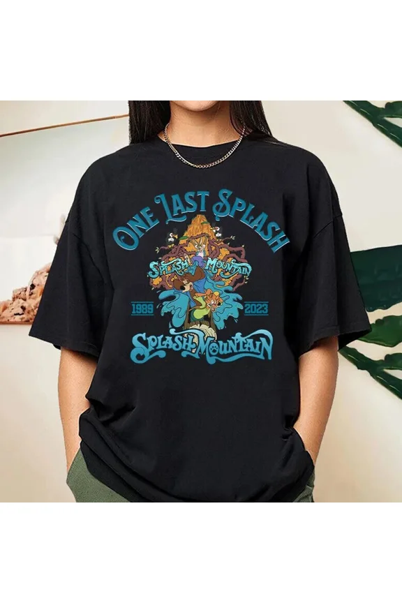 Splash Mountain, Mountain Shirt, Cartoon Shirt Gift For Men Woman, Short Sleeve