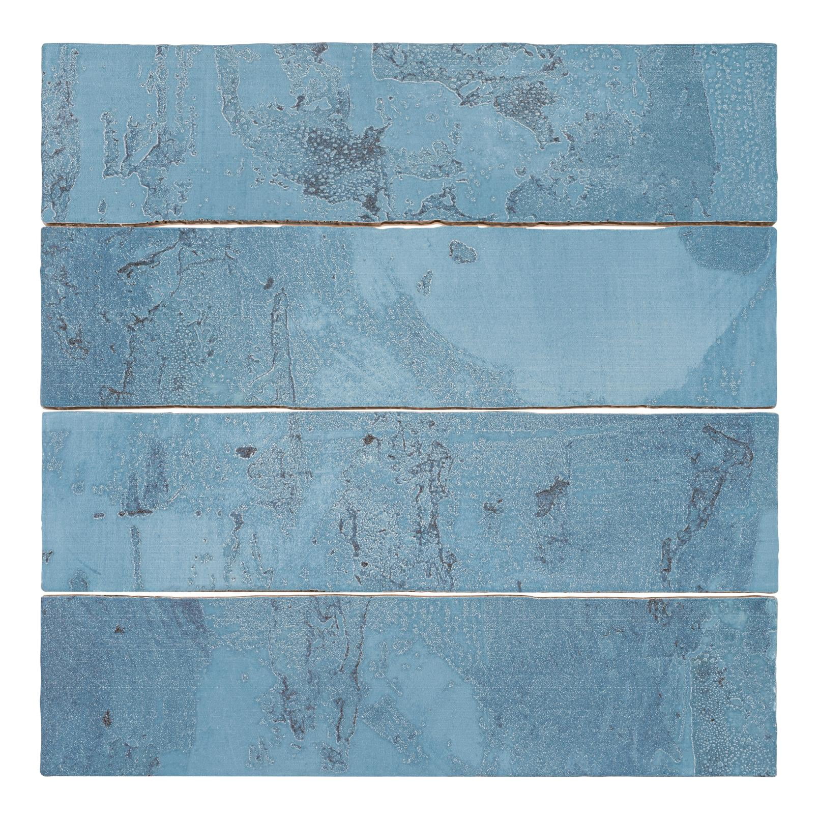 Splash Neptune Blue 3" x 12" Glazed Ceramic Subway Tile