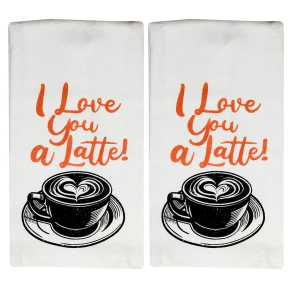 Splash Novelty Home Kitchen Towels with Funny Sayings, 2 Pack, 100% Cotton, for Drying Hands Dishes