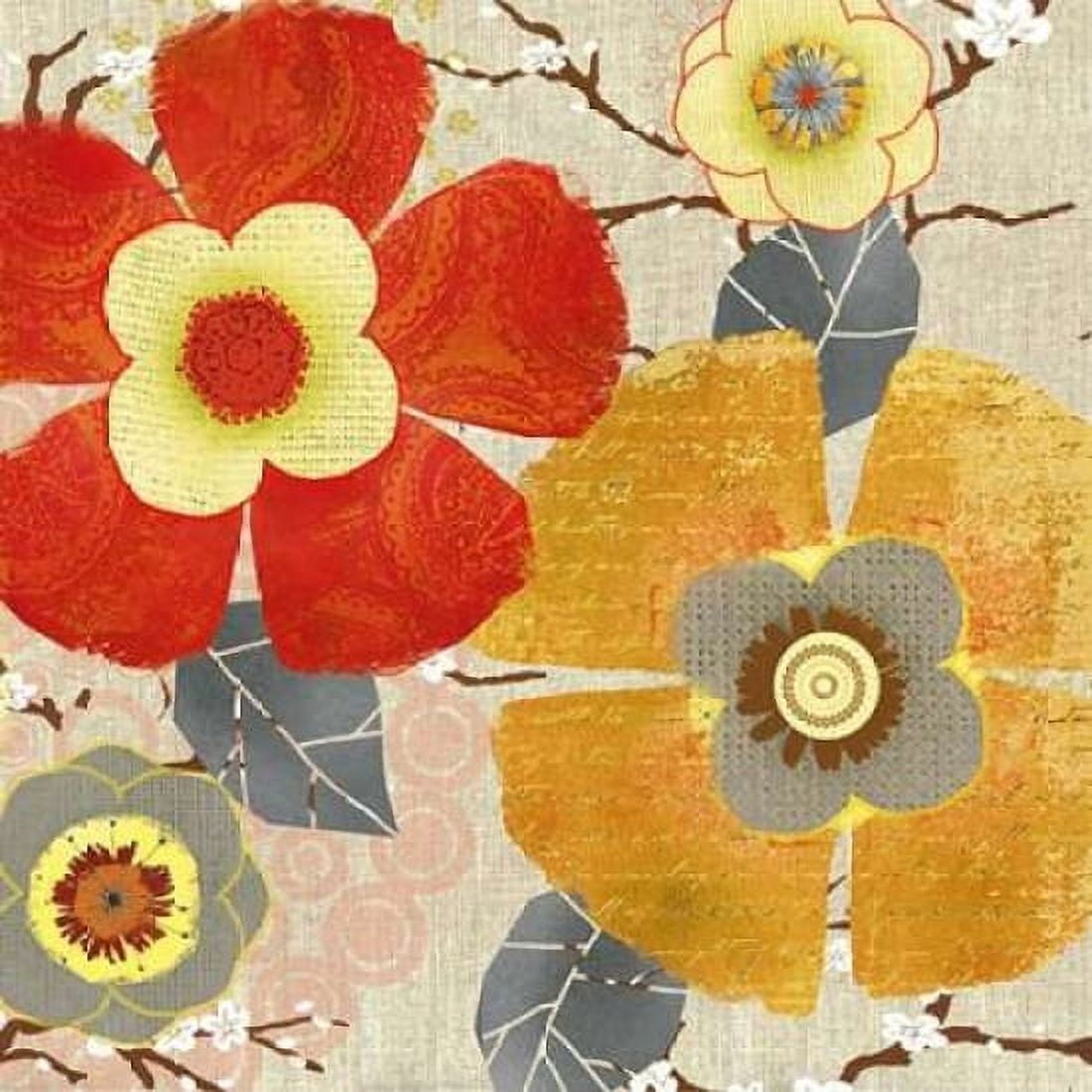 Splash Of SpringIII Canvas Art - Carol Robinson (24 x 24)