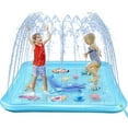 thumbnail image 1 of Splash Pad for Toddlers, Outdoor Sprinkler for Kids, 67" Summer Water Toys Inflatable Wading Baby Pool Fun Gifts for 3 4 5 6 7 8 9 Years Old Boy Girl Backyard Garden Lawn Outdoor Games, 1 of 6