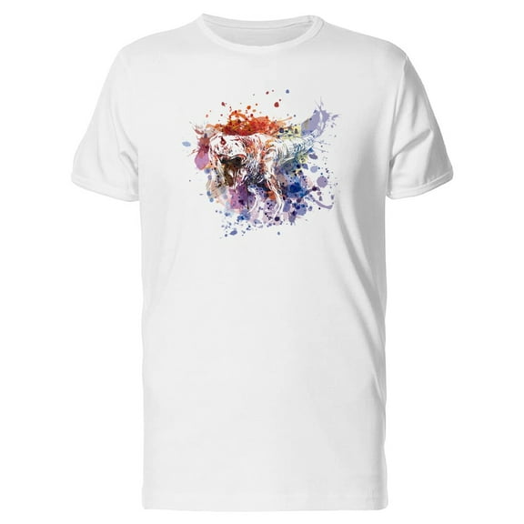 Splash Pain Big Dino T-Shirt Men -Image by Shutterstock, Male Small
