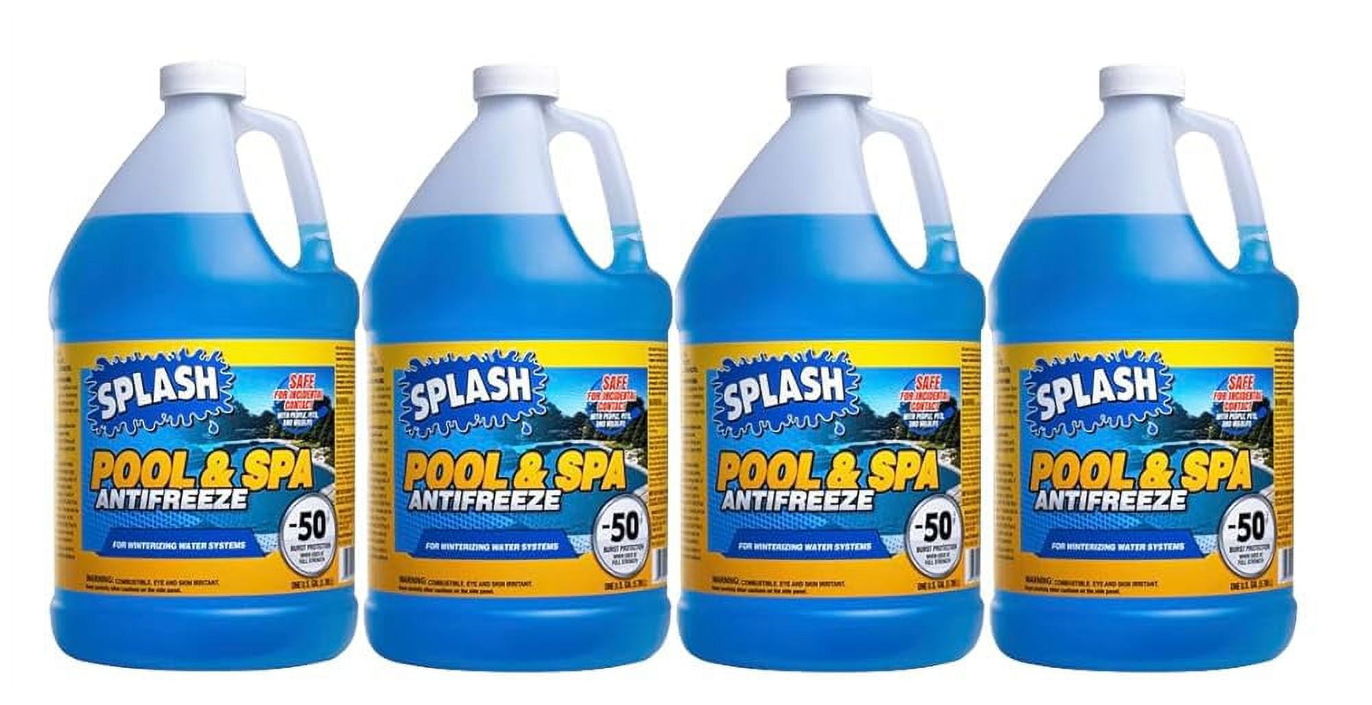 Splash Pool & Antifreeze With Test Kit Ultimate Winter Protection Solution! 4 Pack