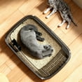 thumbnail image 1 of Splash-Proof High Bar Litter Box Large Capacity Waterproof Base,Removable Pan Modern Design for Multiple Cats Self-Cleaning Function Heavy-Duty Plastic Construction for Home Use,Ccwuwei, 1 of 7