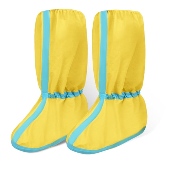 Splash Proof Nonslip Industrial Shoe Covers Protectors With Reinforced Toe Guard For Hazardous Materials Handling 1 Pair