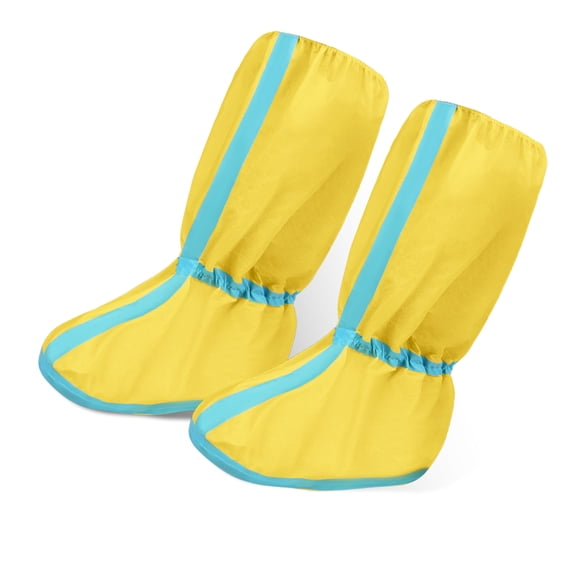 Splash Proof Nonslip Industrial Shoe Covers Protectors With Reinforced Toe Guard For Hazardous Materials Handling 1 Pair