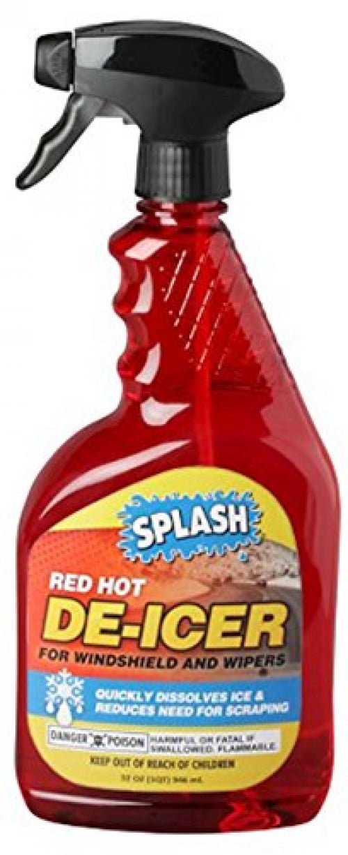 Splash Red Hot De-Icer Windshield Washer Fluid, 32oz