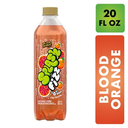 Splash Refresher, Blood Orange Flavor Sparkling Water Beverage, 20 Fl Oz Plastic Bottle