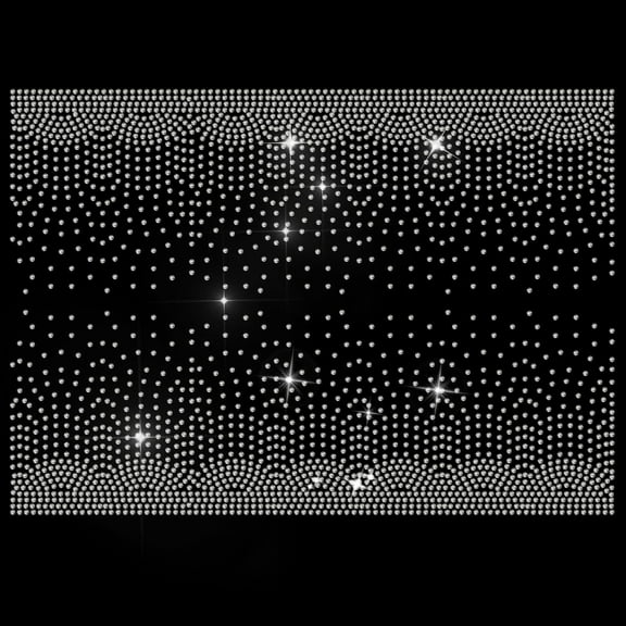 Splash Rhinestone Iron on Hotfix Transfer Decal Glitter Hotfix Rhinestone T-Shirt Heat Transfer Bling Hot fix Rhinestone DIY Decals for Hat Jacket Clothing Accessory