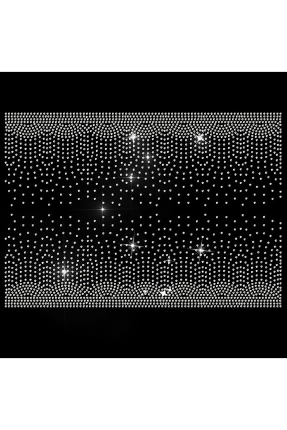 Splash Rhinestone Iron on Hotfix Transfer Decal Glitter Hotfix Rhinestone T-Shirt Heat Transfer Bling Hot fix Rhinestone DIY Decals for Hat Jacket Clothing Accessory