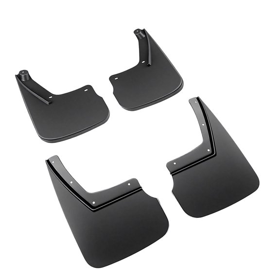 Splash Shield SET Compatible: Chevrolet Tahoe 2015-2018 Sport Utility, Without Powered Retractable Running Board (BRS) or Tubular Running Boards (BVV, RVQ, VXH) Front and Rear