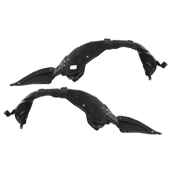Splash Shields Set of 2 Front Driver and Passenger Pair Unfinished Wheel Liner
