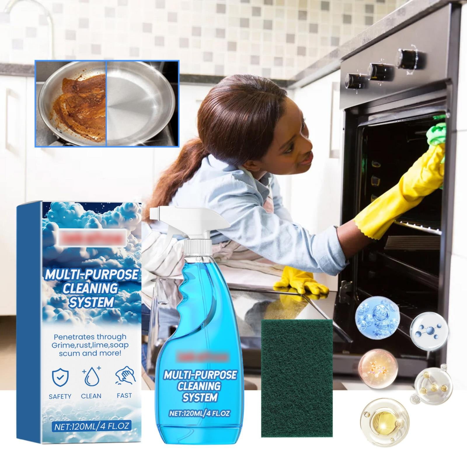 Splash Spray Splash Spray Cleaner Splash Foam Spray Tablets & Spray Bottle Oven Cleaner Splash