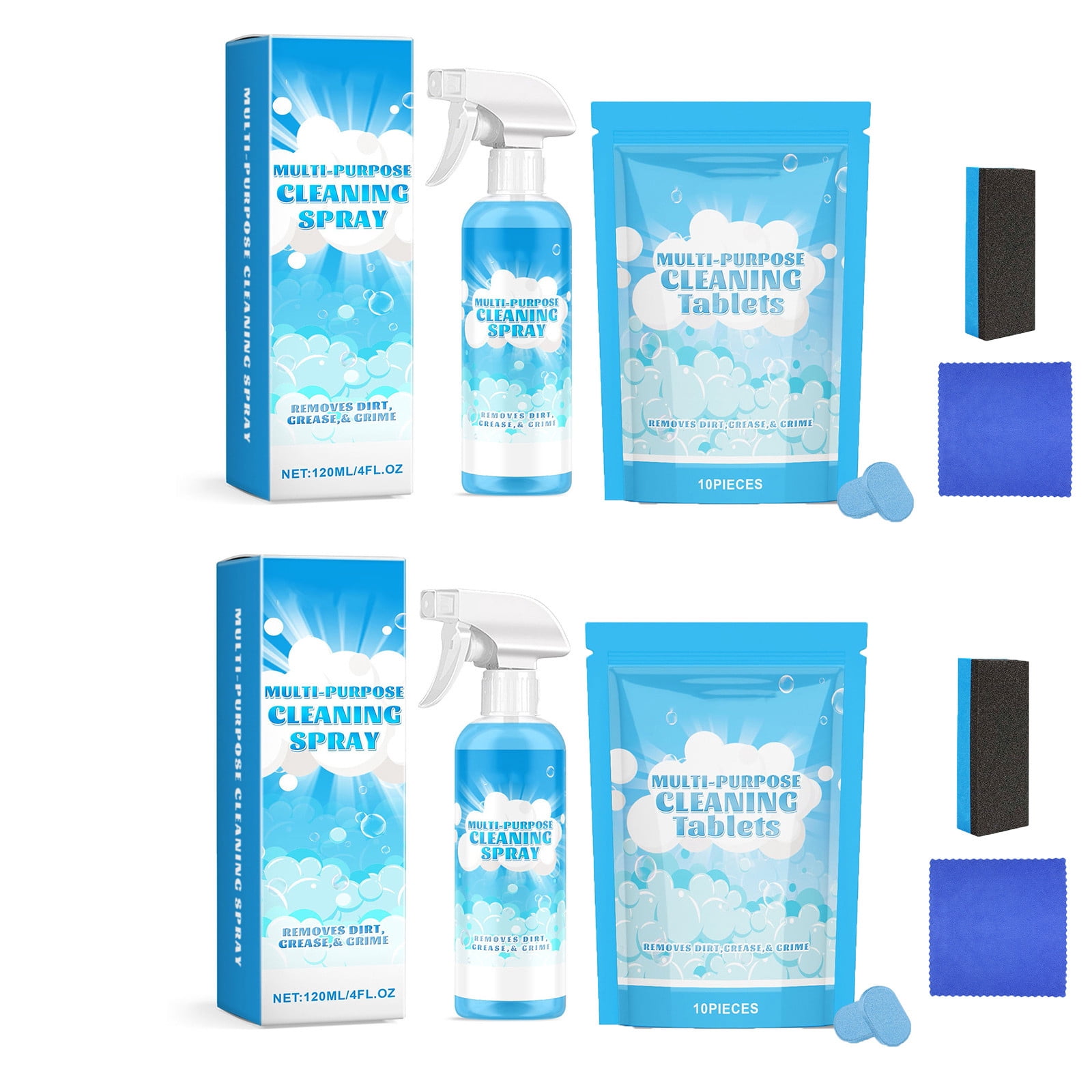 Splash Tablets Splash Spray Tablets & Spray Bottle, Multi-Purpose Cleaning Tablets ...