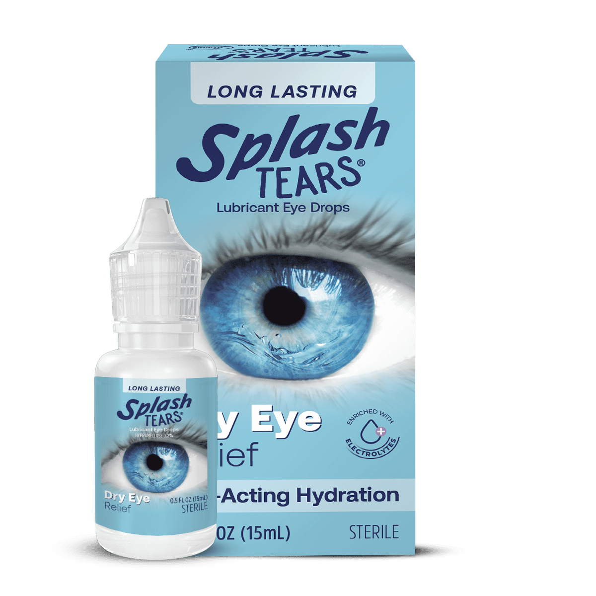 Splash Tears Fast Acting Artificial Tears, Moisturizing Eye Drops