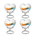 thumbnail image 1 of Splash Urns For Adult Female - Ash Holders For Human Ashes - Keepsake Urns - 3 Inch - Pack Of 4 - Heart Shaped Cremation Urn Ashes - Human Urns - Small Urns For Human Ashes - Small Urn For Ashes, 1 of 5