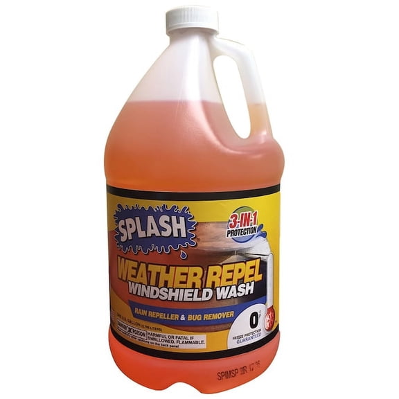 Splash Weather Repel Premium Windshield Wash 0, 1 Gallon