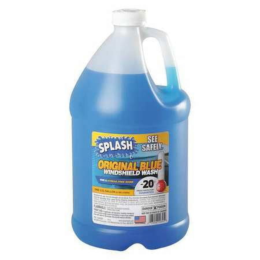 Splash Windshield Washer, 1 gal, Liquid, Freezing Point -20 Degrees F ,Vehicle Maintenance.6 Pack
