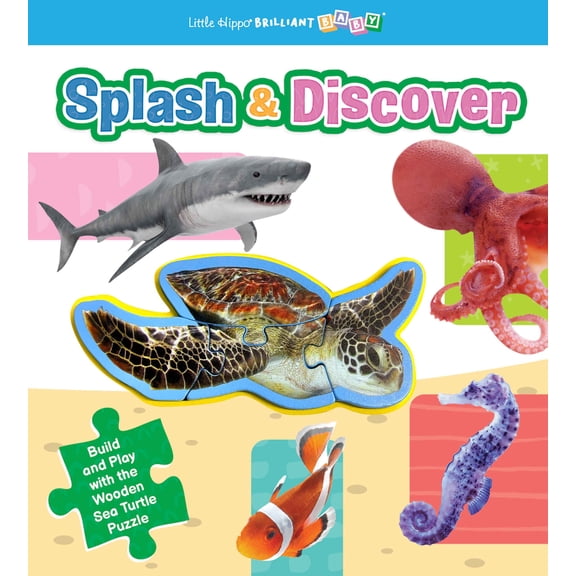 Splash and Discover - Book with Wooden Character Puzzle