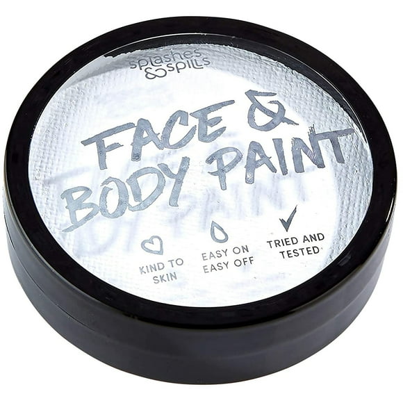 Splashes & Spills Water Based Face Paint Body Makeup for Cosplay Costume White 18g