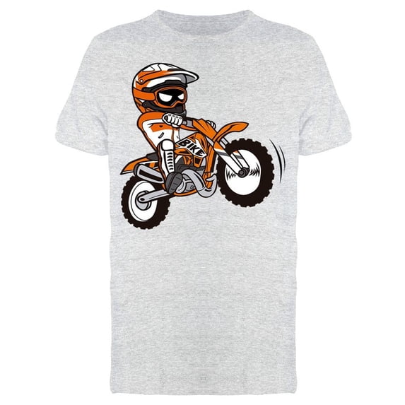 Splashing Biker Motorcycle Rider Tee Men's -Image by Shutterstock