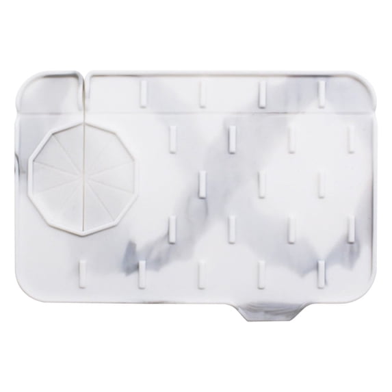 Splashproof Kitchen Sink Faucet Cover Pad, Water Blocking Splash Guard Mat for Kitchen Bathroom Vanity Sink, No More Mess, Leakproof Drip Catcher, Easy to Clean, Dishwasher Safe Accessories
