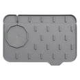 thumbnail image 1 of Splashproof Kitchen Sink Faucet Cover Pad, Water Blocking Splash Guard Mat for Kitchen Bathroom Vanity Sink, No More Mess, Leakproof Drip Catcher, Easy to Clean, Dishwasher Safe Accessories, 1 of 7