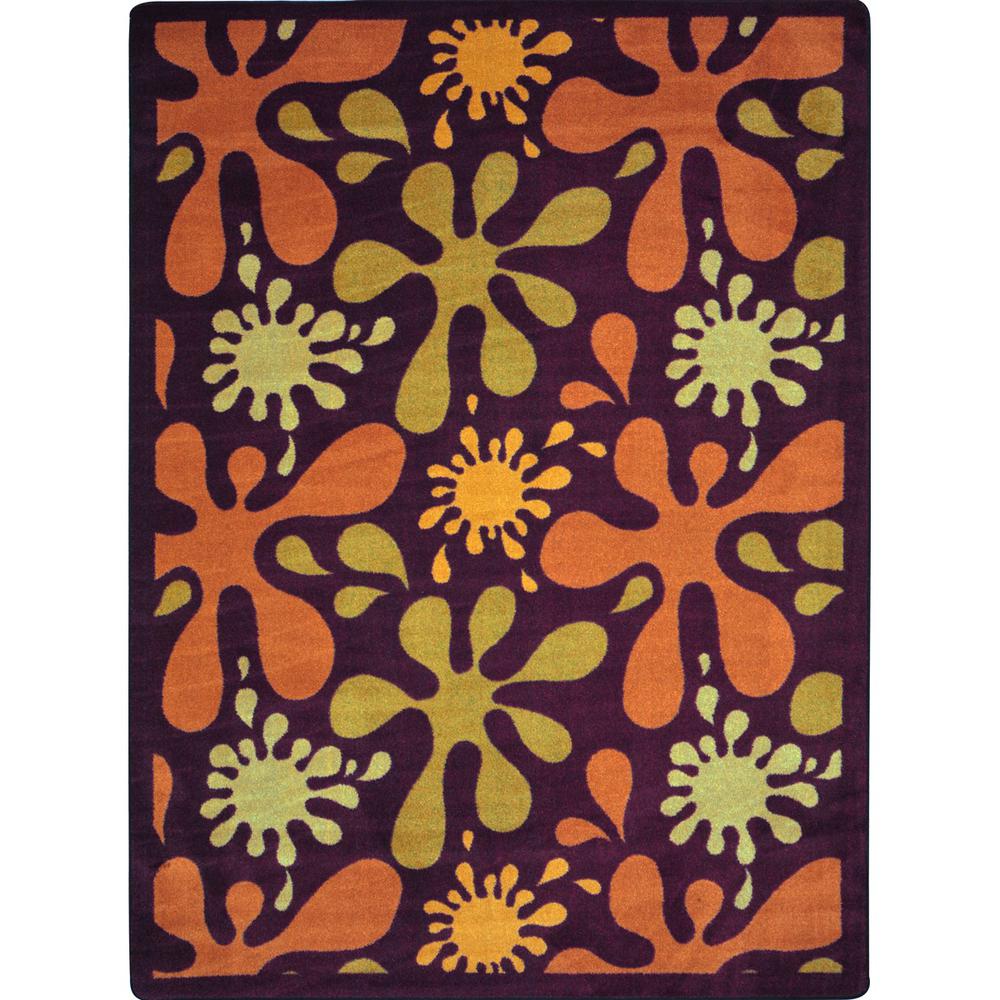 Orange Splat Rug Joy Carpet Splat Burgundy 10'9