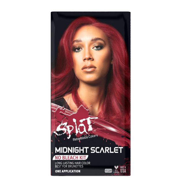 Splat 30 Wash SemiPermanent Midnight Scarlet Hair Color, No Bleach