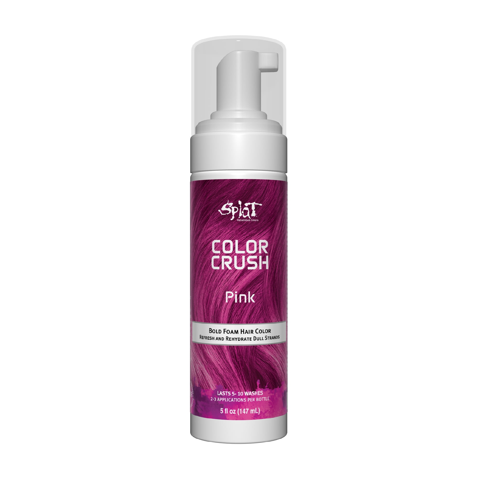 Splat Color Crush Bold Hair Foam Hair Color Lasts 510 Washes