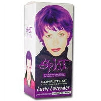 Splat His And Her Rebellious Hair Color Complete Kit With Bleach, Lusty Lavender - 1 Kit