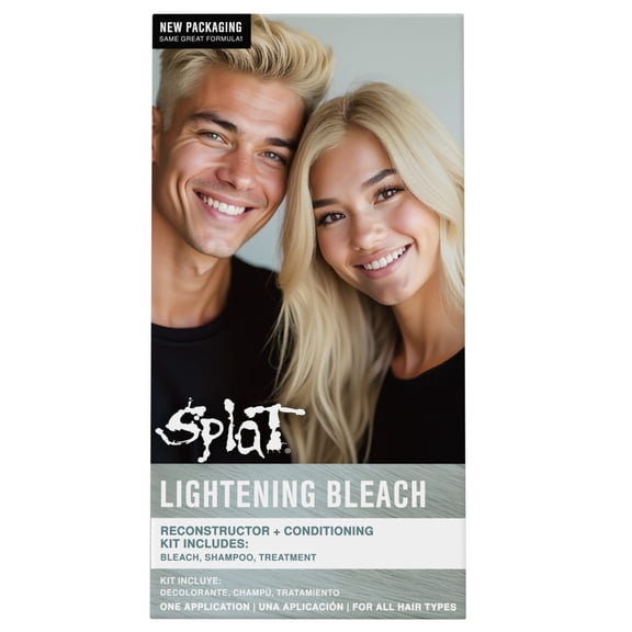 Splat Lightening Bleach, Semi-Permanent Lightening Hair Dye for All Hair Colors