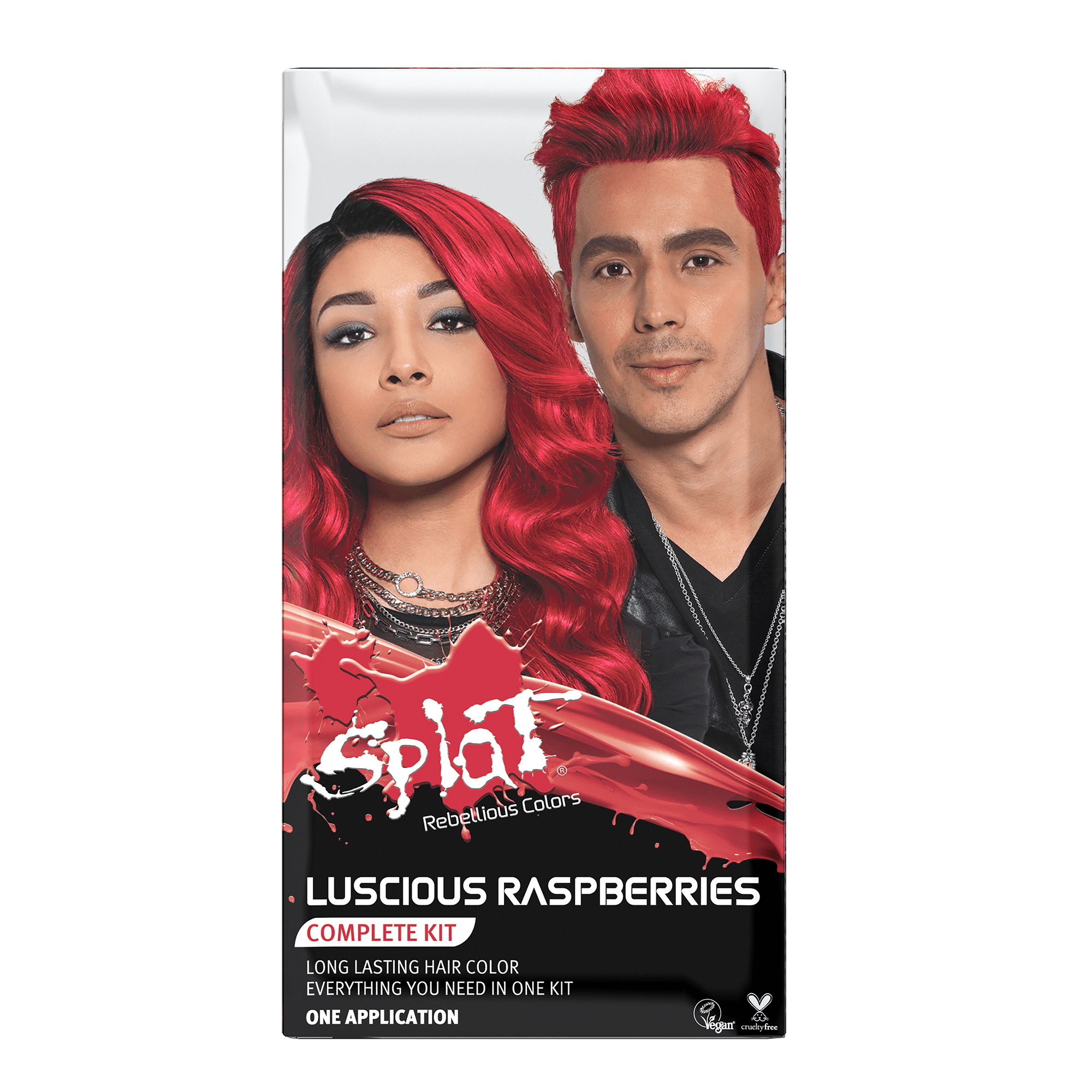 Splat Luscious Raspberries Red Hair Color Kit, SemiPermanent Dye