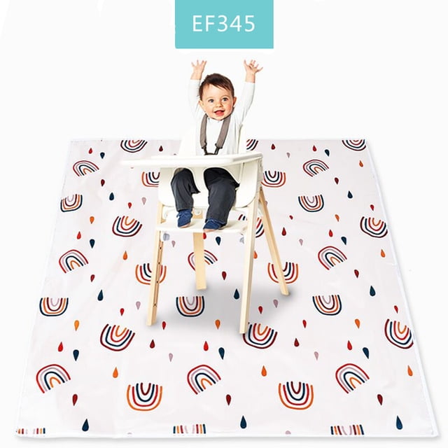 Splat Mat Under High Chair/Arts/Crafts Washable Waterproof AntiSlip