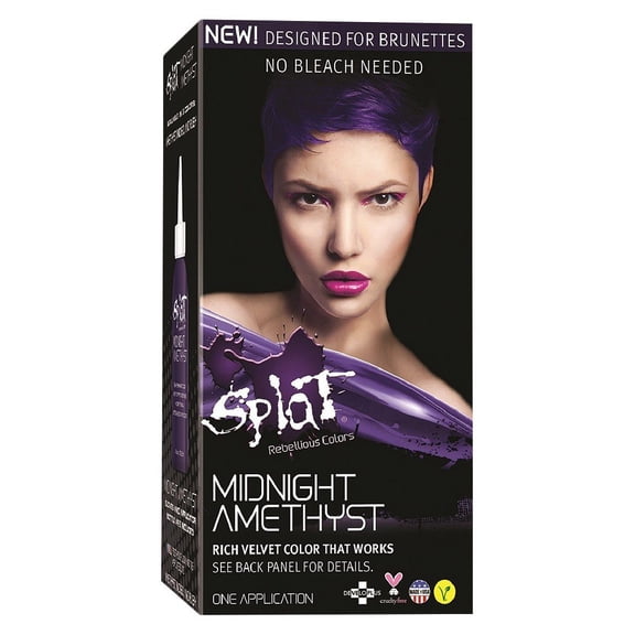 Splat Midnight Amethyst Hair Dye, Semi-Permanent Hair Color "MANGO SIX B&M"