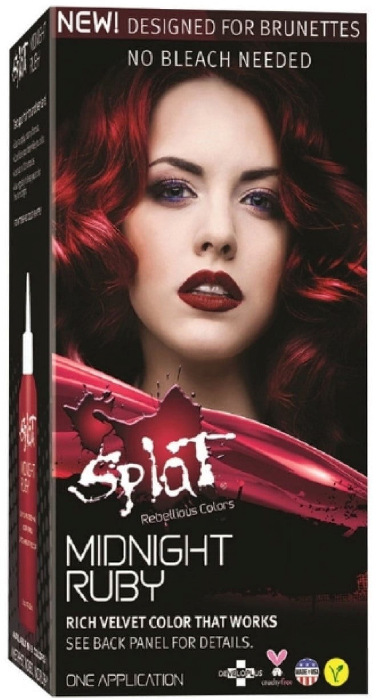 Splat Midnight Hair Color, Ruby, 6 oz (Pack of 4) - Walmart.com