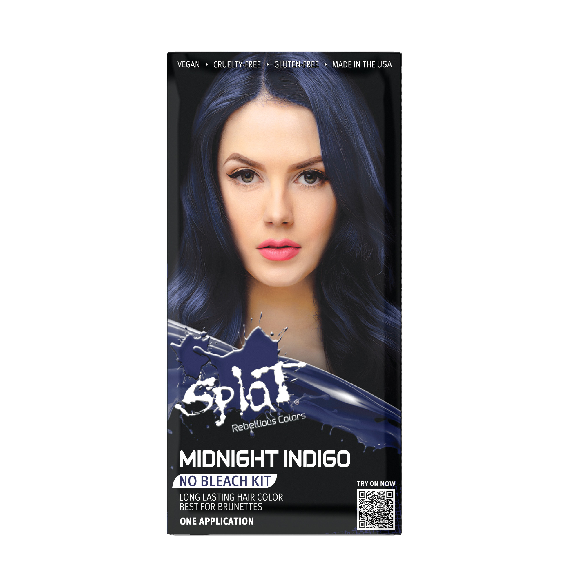 Splat Midnight Indigo Hair Dye, Semi-Permanent Blue Color - image 1 of 8