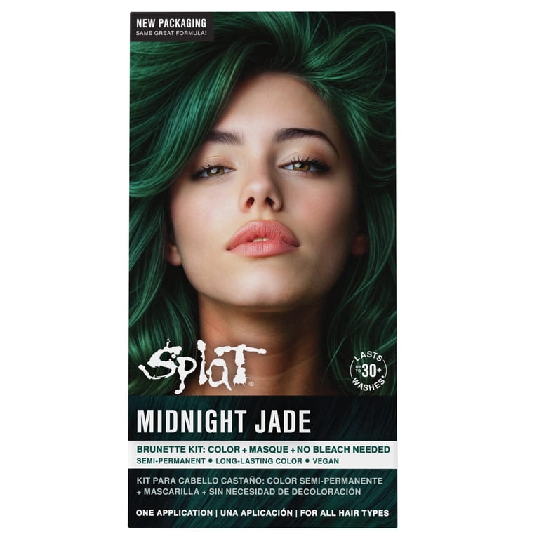 Splat Midnight Jade Hair Color Semi-Permanent Vivid Dark Green No