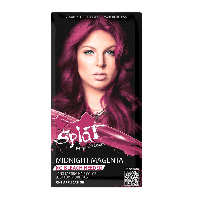 Splat Midnight Magenta Dye, Unisex SemiPermanent Pink Hair Color
