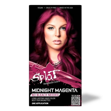 Splat Midnight Magenta Dye, Unisex Semi-Permanent Pink Hair Color