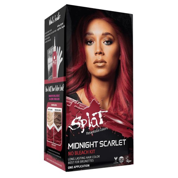 Splat Midnight Scarlet Hair Dye, Semi-Permanent Red Hair Color "MANGO SIX B&M"