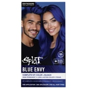 Splat Original Complete Kit, Semi-Permanent Hair Dye with Bleach, Blue Envy