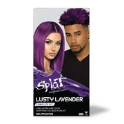 Splat Original Complete Kit, Unisex Semi-Permanent Hair Dye with Bleach, Lusty Lavender