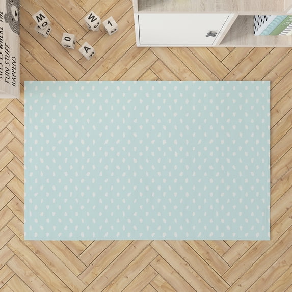 Splat Point Light Blue Kids Play Mat