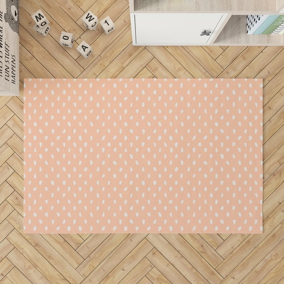 Splat Point Peach Kids Play Mat