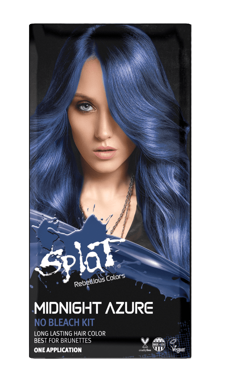 Splat Semi-Permanent No Bleach Hair Dye [Midnight Azure] Blue Hair Color *  Beauty Talk La * - Walmart.Com