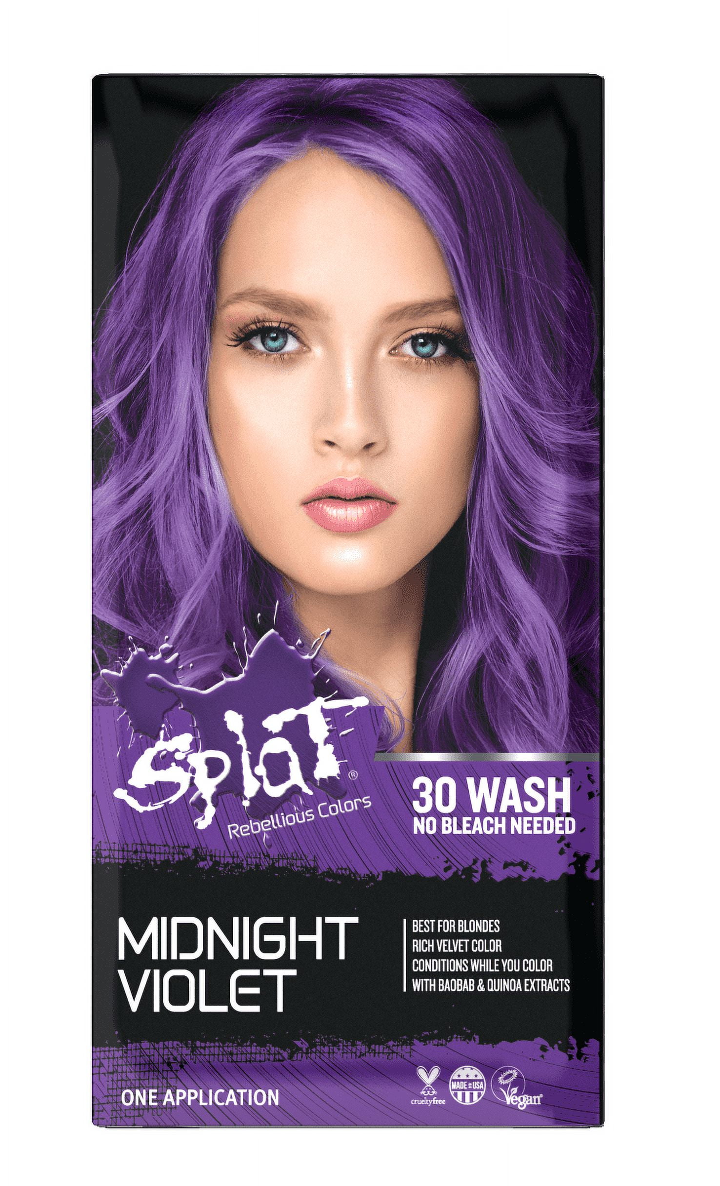 Splat Halo Spray in Galaxy Purple - Temporary Hair Glitter Spray